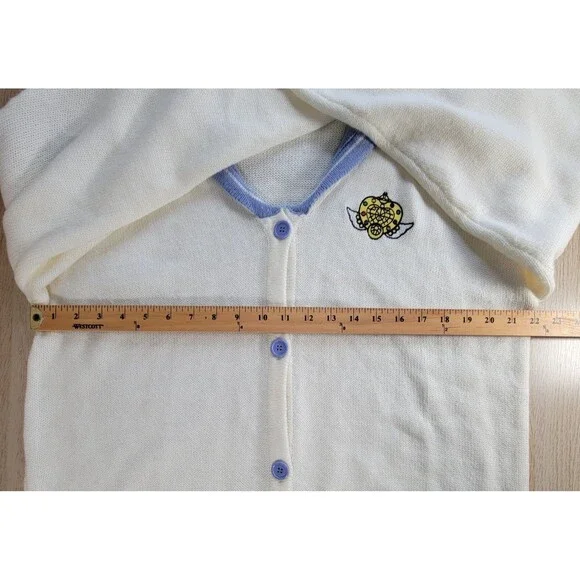 Sailor Moon Hot Topic Cardigan XL School Uniform Moon Sceptor Brooch Sweater - Picture 9 of 11